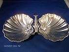 SILVER CANDY DISH DOUBLE HOLDER
