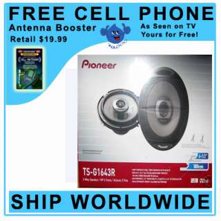 PIONEER TS G1643R 6.5 180 WATT CAR SPEAKERS PAIR 12562964270  