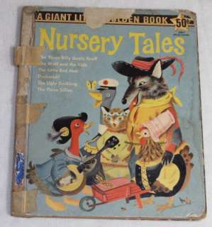 1958 A Giant Little Golden Book Nursery Tales  