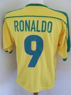 Shirt Brazil 1998 (S)#9 Ronaldo Nike Brasil Jersey Real Madrid Inter 