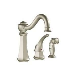 Moen 1 handle kitchen with matching finish side spray 7065SL Stainless