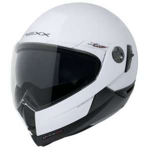   X30.V Core White Small Shiny Flip Up Motorcycle Helmet Automotive