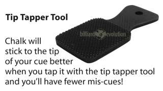Tip Tapper Tool for Pool Cue Billiard Scuffer  