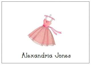 Pretty Dress Note Cards Personalized Many designs Cute!  