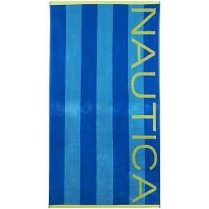 Nautica Blue Stripe Beach Towel 