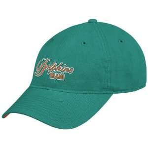 Reebok Miami Dolphins Ladies Aqua Garment Washed Adjustable Slouch Hat 
