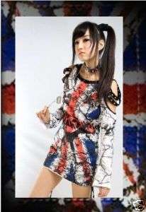 PUNK rave gothic Lolita FLAGNANA t Shirt visual kei rock top S L free 