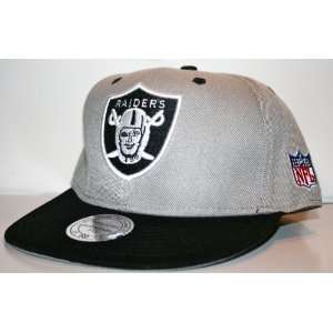  Oakland Raiders Grey Snapback Hat : Vintage Replica 