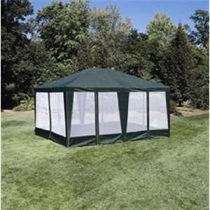   Deluxe Screen House, Party Tent 15ftx12ft Green Patio, Lawn & Garden