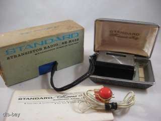 Vintage Standard Micronic Ruby SR H436 Micro Transistor Radio Set