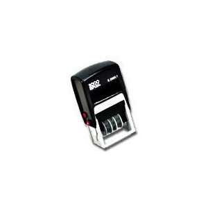   Self Inking Date and Message Stamp, Paid, Blue/Red: Office Products