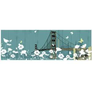   Decor YE7047B Golden Gate Bridge II Hand Painted Scenic Places Artwork