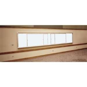 Claridge Products HS424 2 Two Track Horizontal Sliding Markerboard 