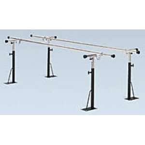  10 Floor Mount Parallel Bars, with Black Powder Coated 