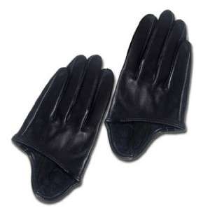 MLE Sexy Goth Punk Rock N Roll Moto Leather Half Gloves  