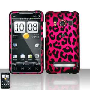 Pink Leopard Hard Case Phone Cover For HTC Evo 4G New  