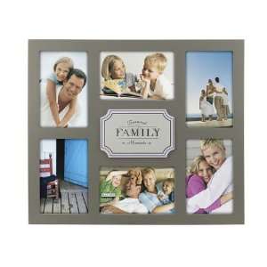  6 OP. FAMILY SLATE PICTURE COLLAGE FRAME