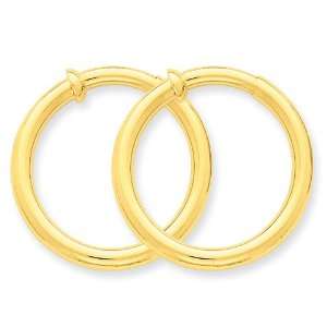  14k Non Pierced Hoop Earrings Jewelry