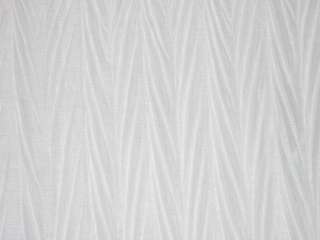 Design Pleated Cotton organdy fabric White colour 44  