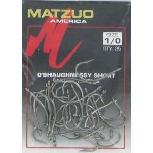  Matzuo America Short Shank Oshaun Black Chrome size 1/0 