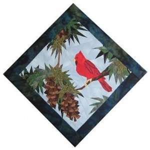  13819 PT Cardinal Paper Piecing Quilt Block Pattern by 