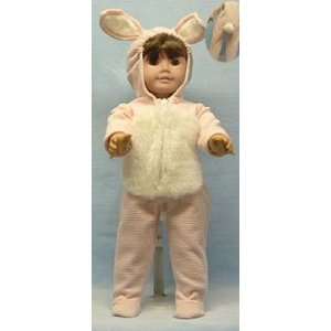    Pink Halloween Bunny Costume for 18 Inch Dolls Toys & Games