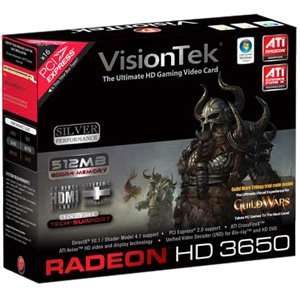  Visiontek Radeon HD 3650 Graphics Card. RADEON HD3650 PCIE 