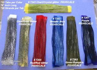 130 Fish Scale Silicone Skirt Tab 100 collar bass musky spinner bait 
