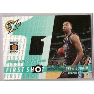 2002 Topps Xpectations Drew Gooden First Shot Game Used Jersey Card
