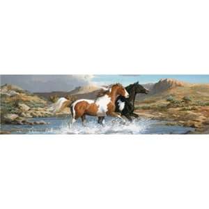  FOREVER FREE 53X14 HORSE REAR WINDOW DECAL Automotive