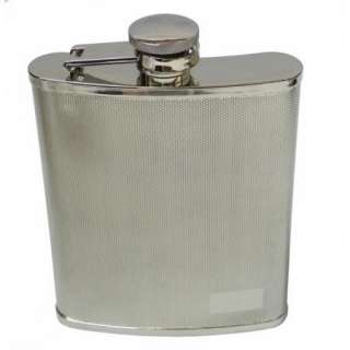 Wilouby Stainless Steel 18oz Flask with Screw Down Cap Hip Flask New 