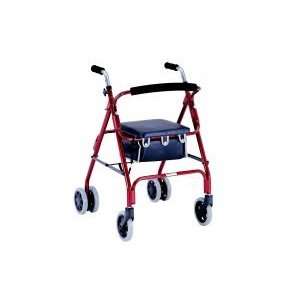 EVA Medical Walkabout Lightweight Rollator / Rolling Walker with Push 