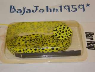 Profile Handlebar Tape Yellow with Cheetah Spots NOS  
