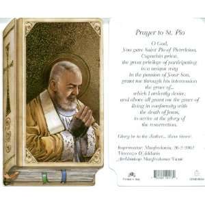  Saint Padre Pio Holy Prayer Card 