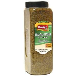 Durkee 100% Salt Free Lemon Pepper, 22 Ounce  Grocery 