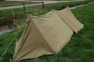WWII US Army airborne Shelter half Tent dated early  