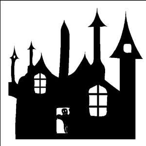  Scary Castle Decal Stickers Halloween Removable Wall Art 