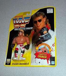 WWF Hasbro MOC Shawn Michaels Yellow Card Wrestling WWE  