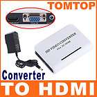 VGA Audio to HDMI HD HDTV Video Converter Box 1080P