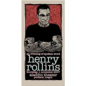  Henry Rollins 2007 Spoken Word Poster