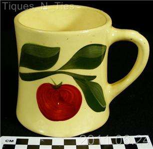 Rare Watt Pottery Apple #121 Hourglass Coffee Mug (B)  