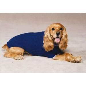   COBALT BLUE   Fashion Pet Classic Cable Knit Sweaters: Pet Supplies
