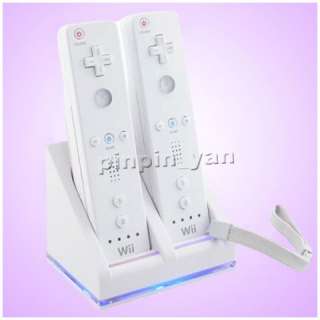   REMOTE Dual CHARGER Dock + 2x 2800mah BATTERY FOR NINTENDO WII  