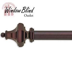 Sienna Bronze Hex Curtain Rod Free Shipping Window Blind Oulet  