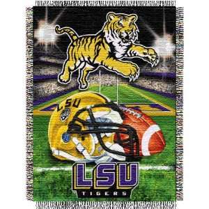   State University Tigers Throw   Woven Tapestry