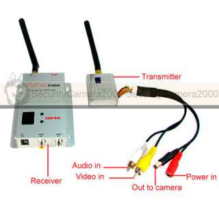 4G 400mw Wireless Camera Video Audio Transmitter and Receiver Kit