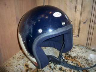 VTG N.J.L. Helmet Snowmobile Motorcycle Red White Blue  