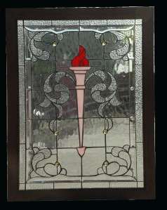 VICTORIAN STYLE STAINED GLASS WINDOW BP55  