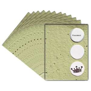   Seed Paper thanks Fresh Blooms folding card, 12 pack
