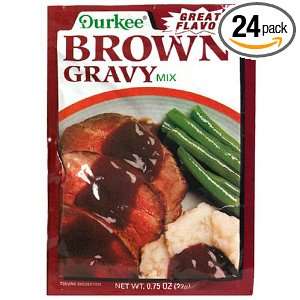 Durkee Brown Brown Gravy Mix, 0.75 Ounces Packages (Pack of 24)